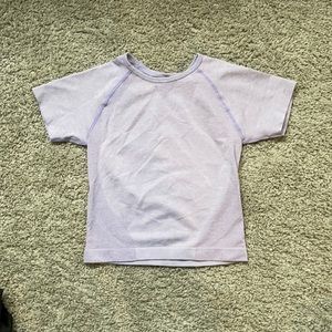 NVGTN Light Purple Workout Cropped Shirt